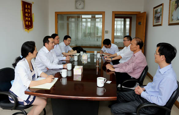 2015年6月4日，中國銀行常州分行行長程祥一行來上上電纜調(diào)研