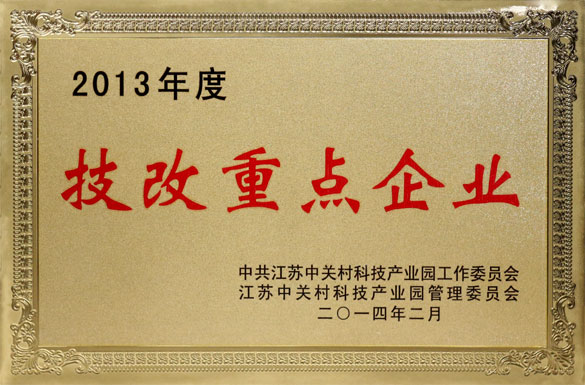 上上集團(tuán)榮獲“2013年度技改重點(diǎn)企業(yè)”稱號(hào)