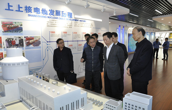 常州市委常委、紀(jì)委書記張春福一行來上上電纜參觀考察